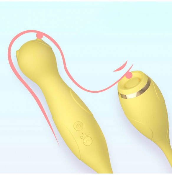 LILO - Cute Cat Dual-Head Vibrating Massager (Chargeable - Yellow) LILO - Cute Cat Dual-Head Vibrating Massager (Chargeable - Yellow)